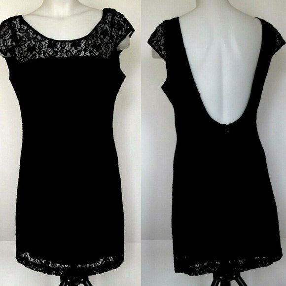 Hollister Navy Blue Lace Mini Dress - Picture 8 of 8